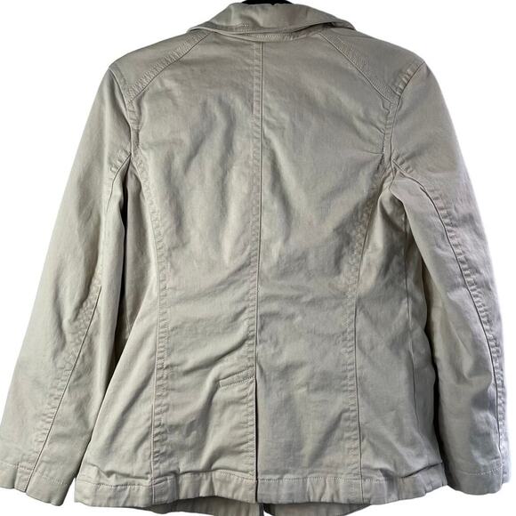 Gap Tan Cotton Double Breasted Peacoat Jacket Size S - Picture 6 of 6